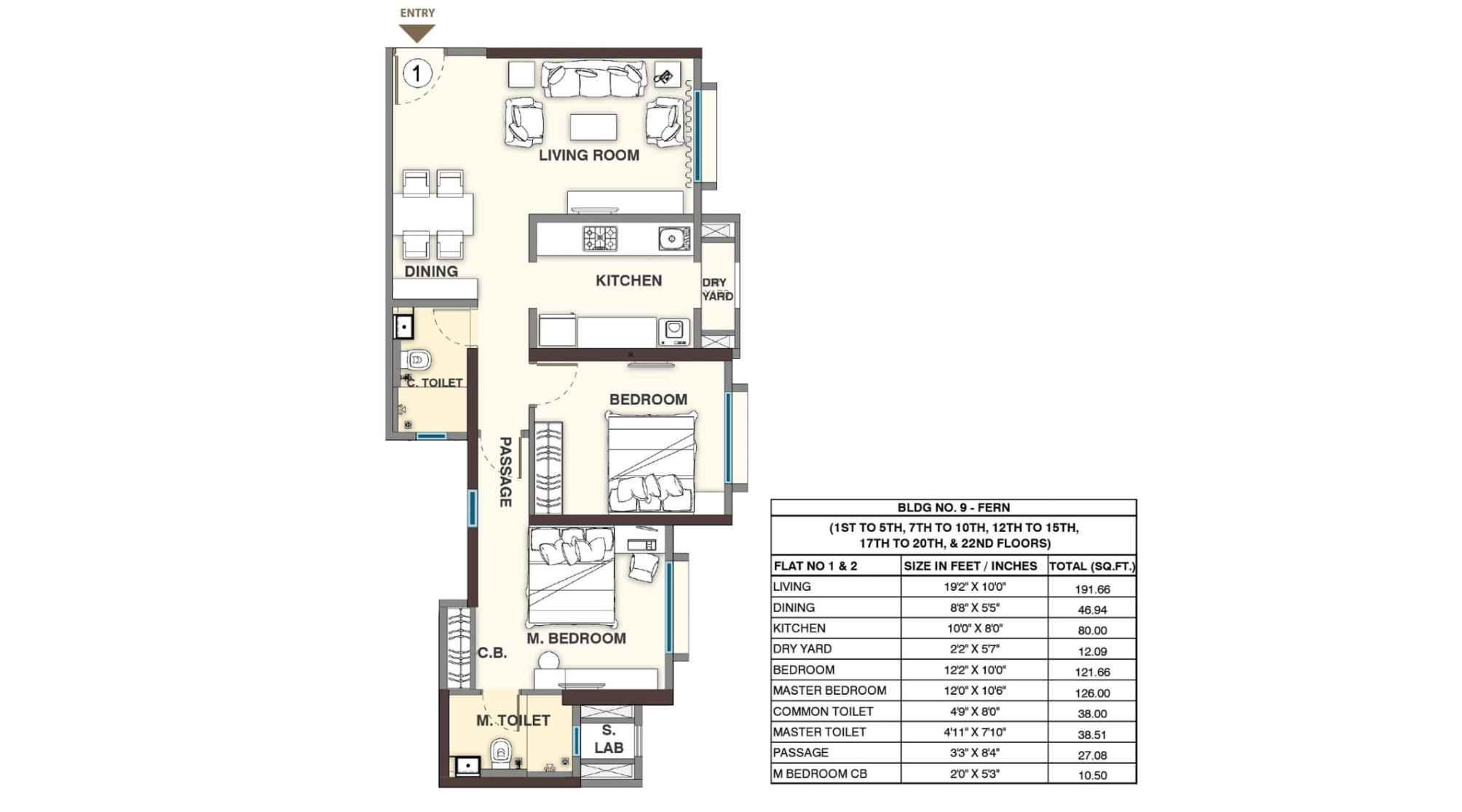 Sheth-Vasant-Lawns-Floor-Plan-Fern-2-BHK-Unit-1-1st-to-5th-7th-to-10th-12th-to-15th-17th-to-22nd